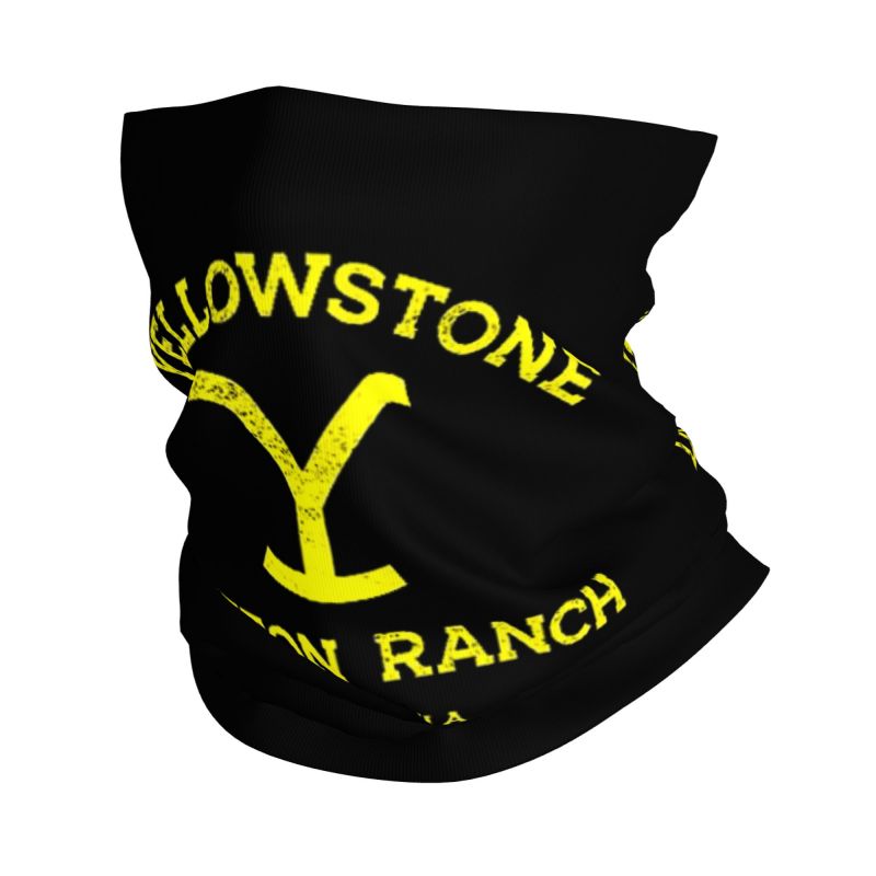 Neck Gaiter Face Cover - Yellowstone Dutton Ranch Print Bandana Neck