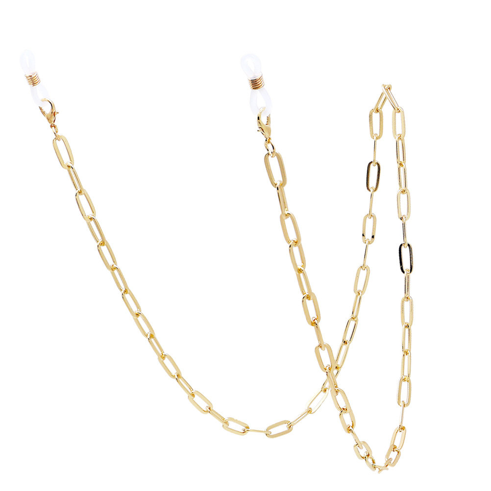 Mask Chain Holder - Golden Safety Mask Holder Lanyard for