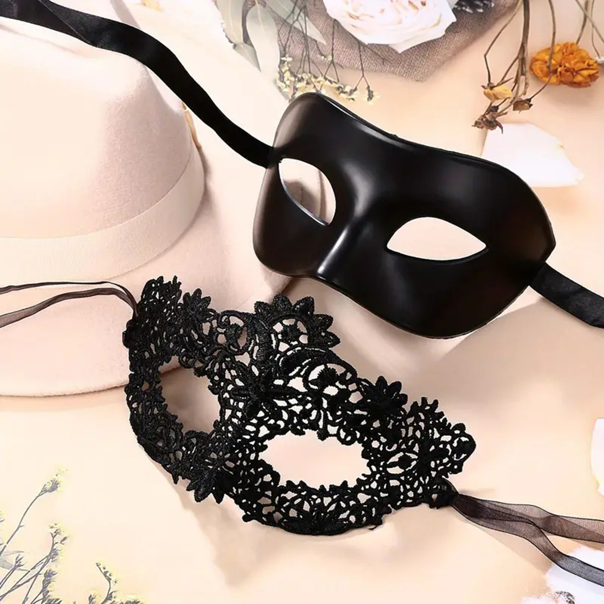 2pcs Hot New Sexy Black Lace M - Black Face Mask Pack review and price
