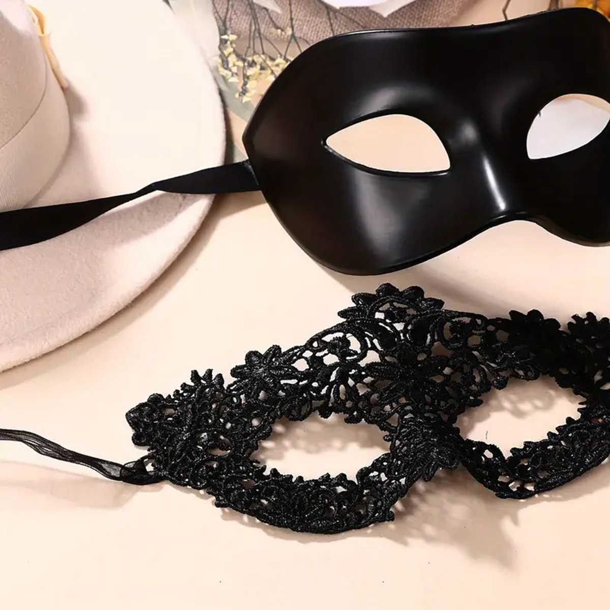 2pcs Hot New Sexy Black Lace M - Black Face Mask Pack review and price