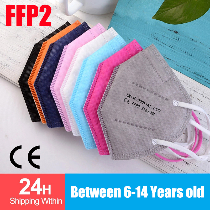 100pcs Kids mascarillas fpp2 B - Black Face Mask Pack review and price