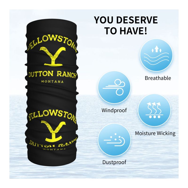 Yellowstone Dutton Ranch Print - Neck Gaiter Face Cover review and price
