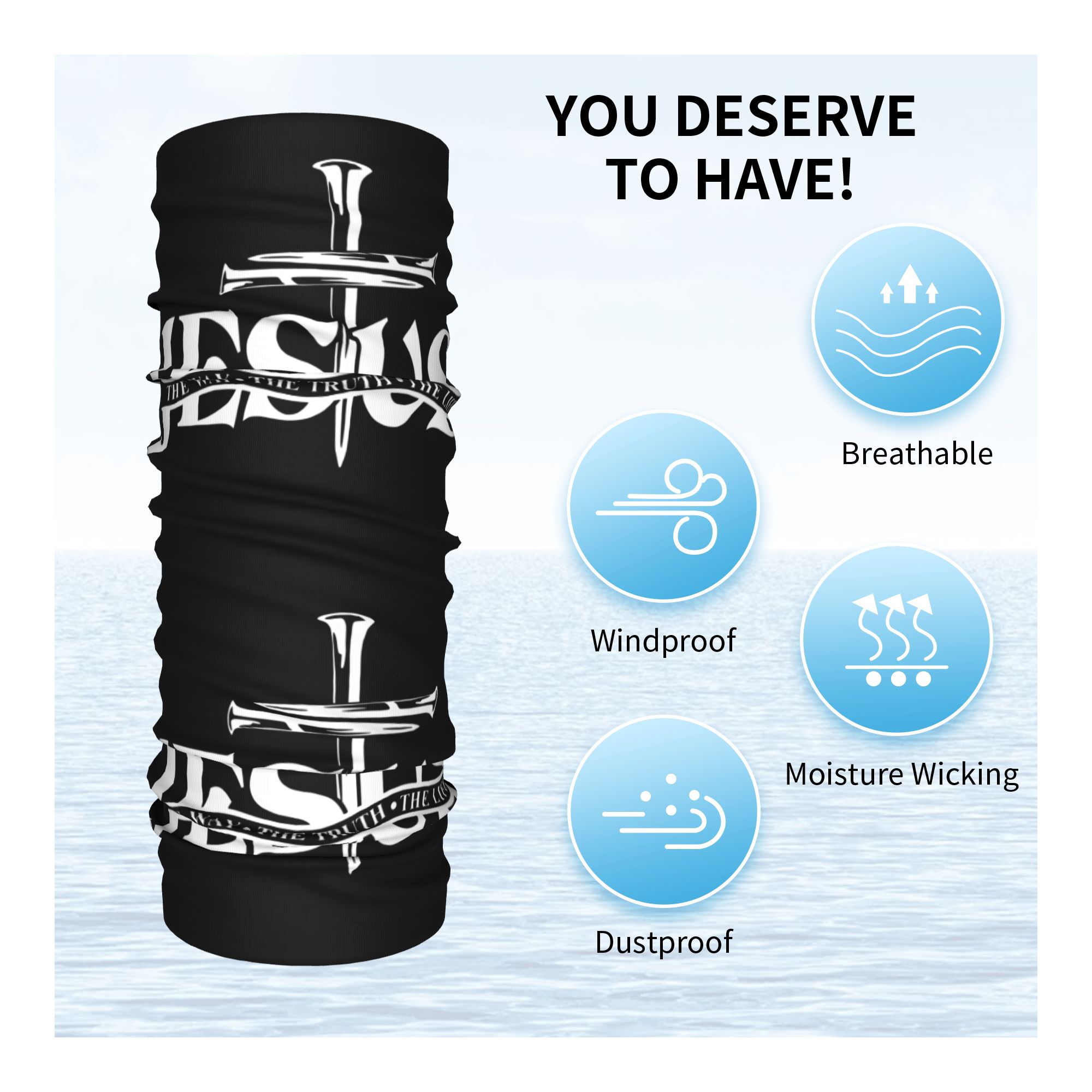 Custom Jesus The Way The Truth - Neck Gaiter Face Cover review and price