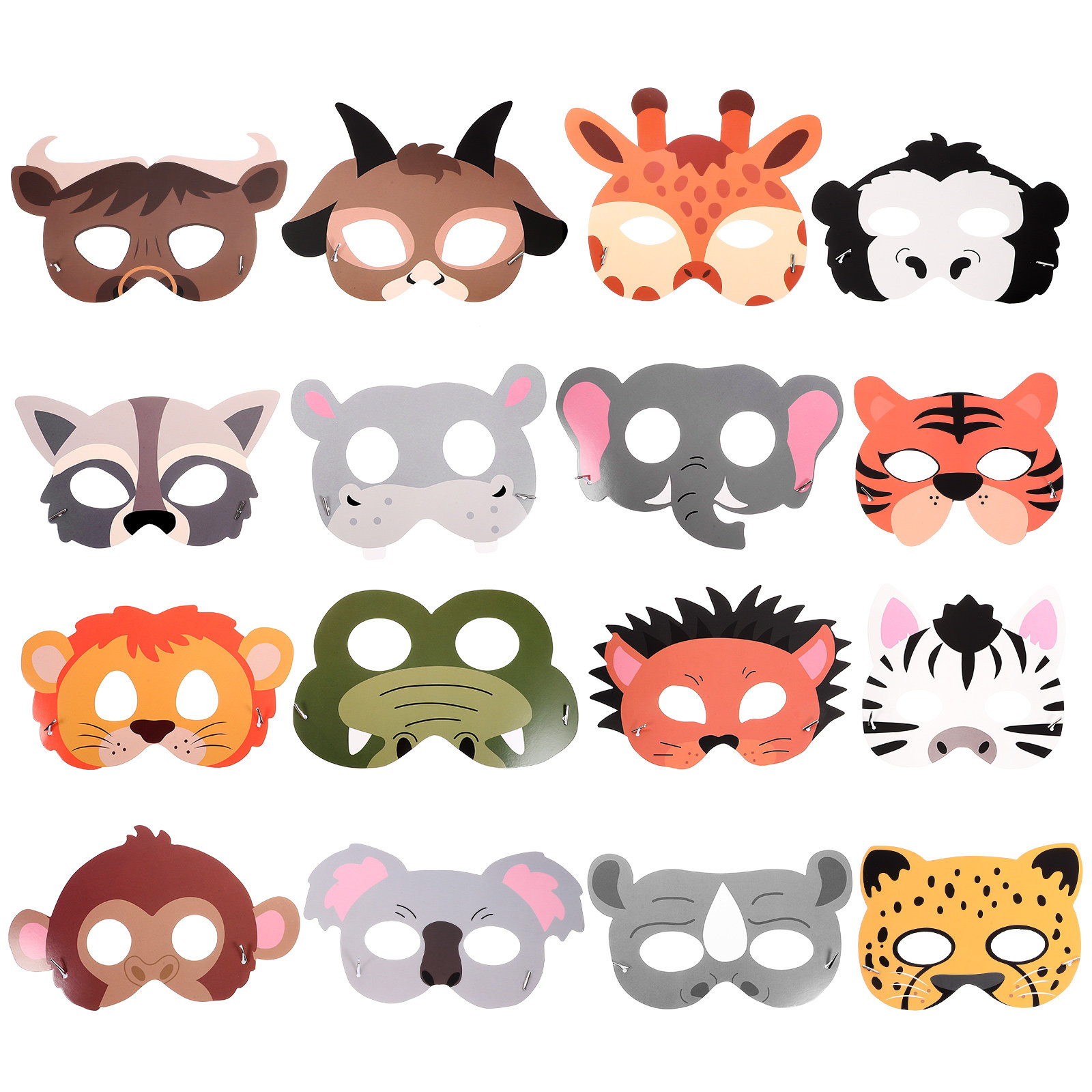 16Pcs Animal Paper Masks for K - Kids Face Mask review and price