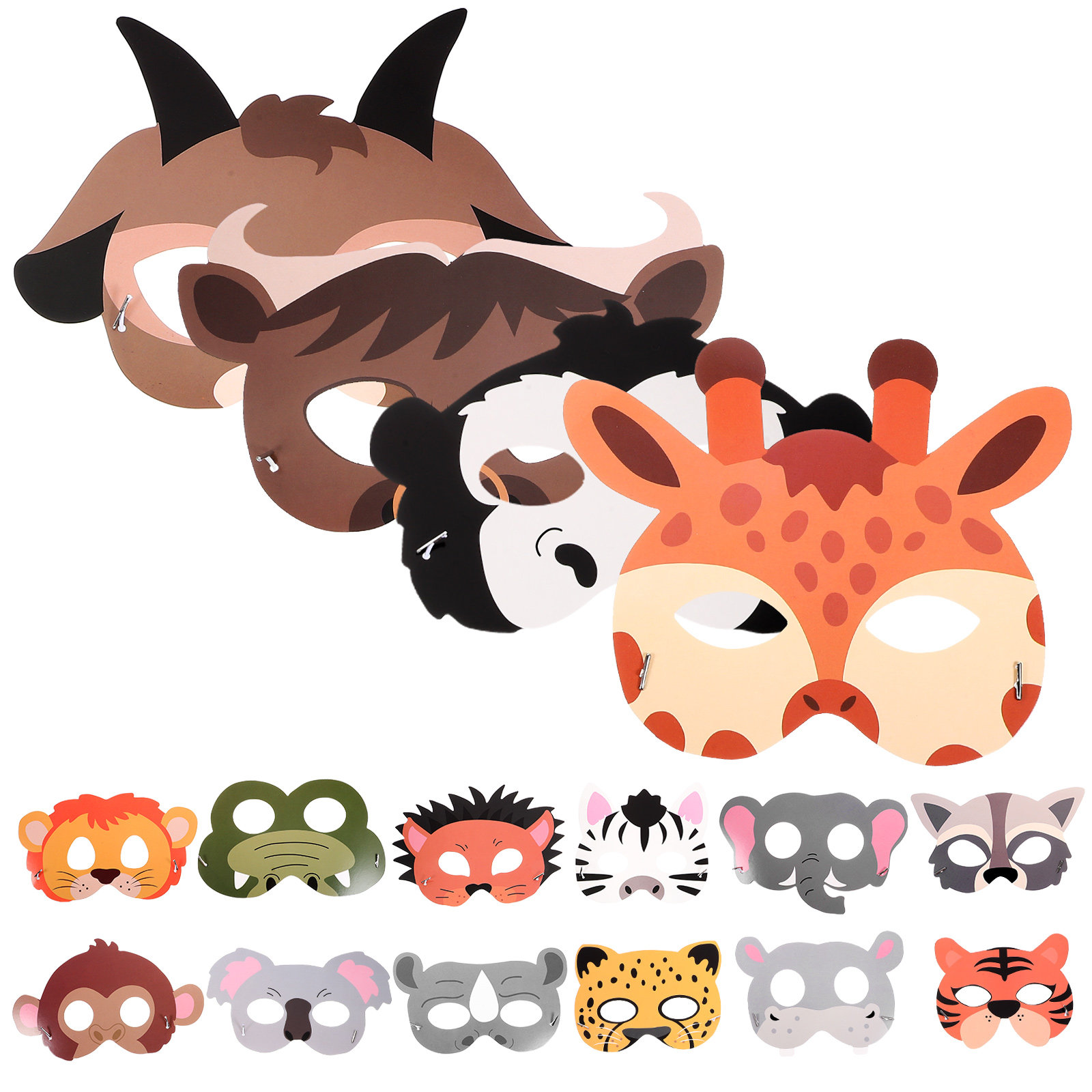 16Pcs Animal Paper Masks for K - Kids Face Mask review and price