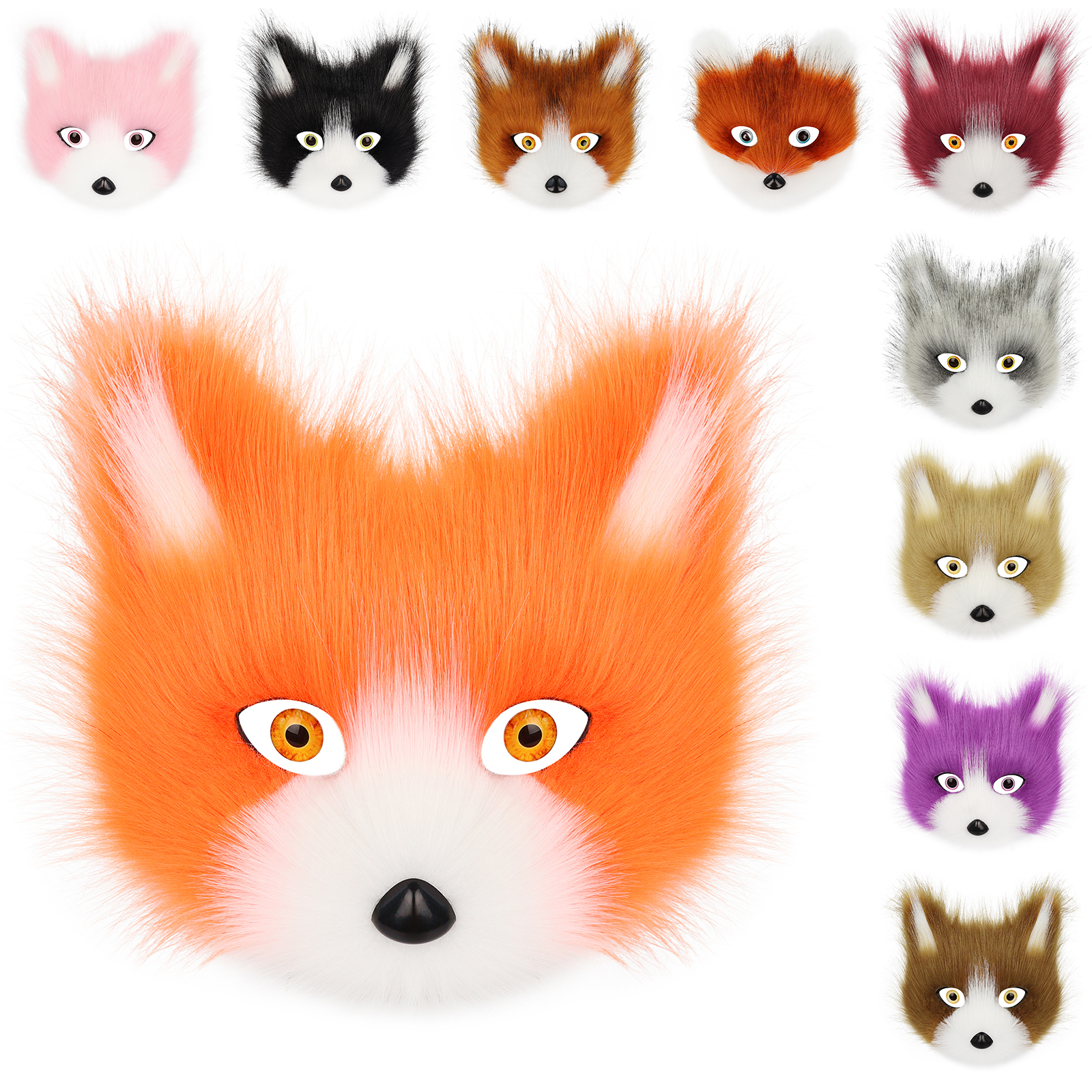 Plush Animal Fox Wolf Mask Plu - Respirator Half Face review and price