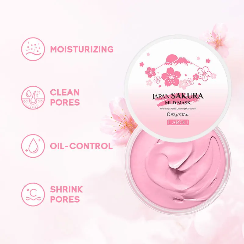 LAIKOU Sakura Clay Mask 25g 90 - Dust Mask Construction review and price