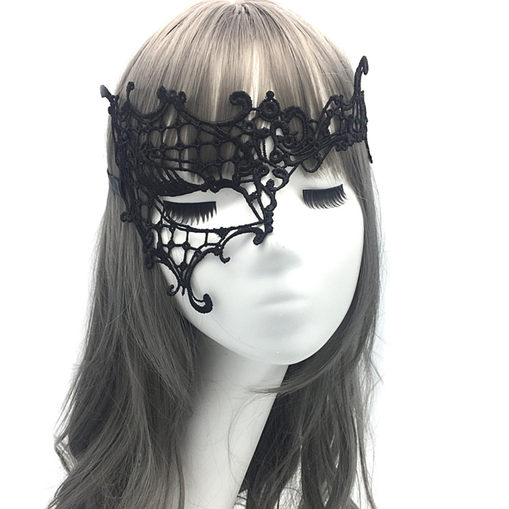 2pcs Elegant Black Lace Masque - Black Face Mask Pack review and price