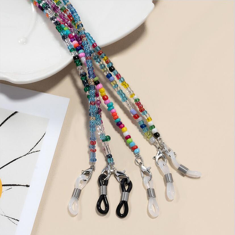 【F】 Colorful Rice Bead Glasses - Mask Chain Holder review and price