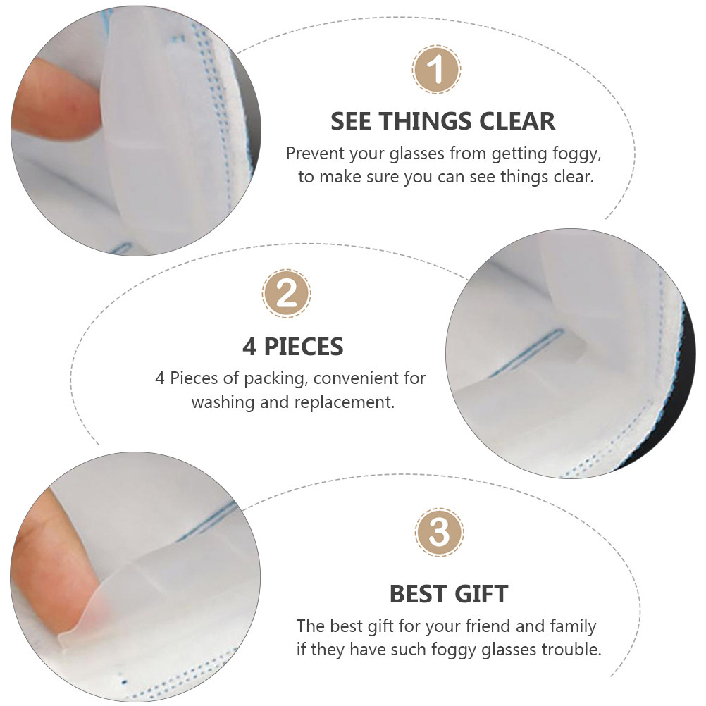 4Pcs Eyeglasses Foggy Prevente - Silicone Mask Bracket review and price