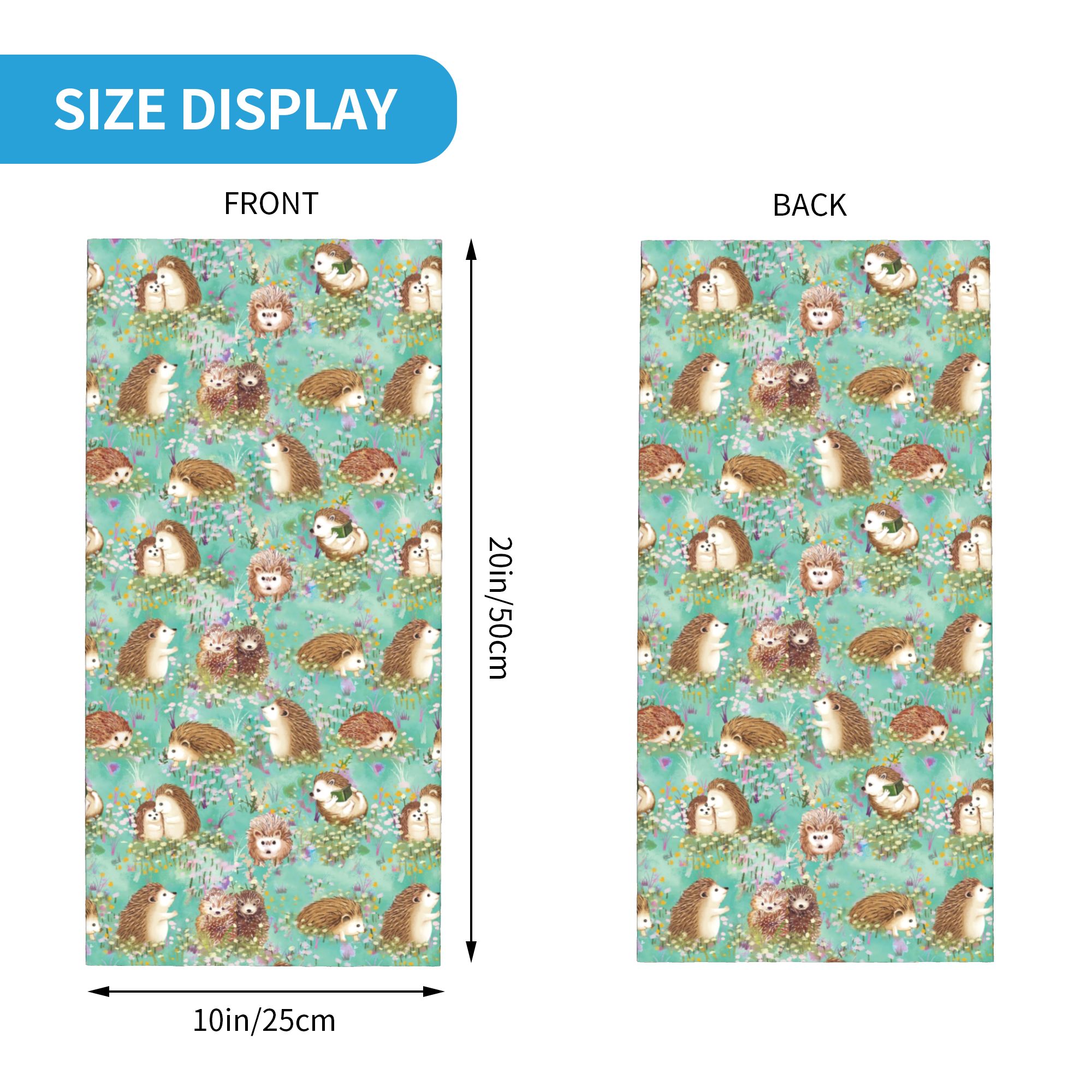 Autumn Hedgehog Spring Floral  - Neck Gaiter Face Cover review and price