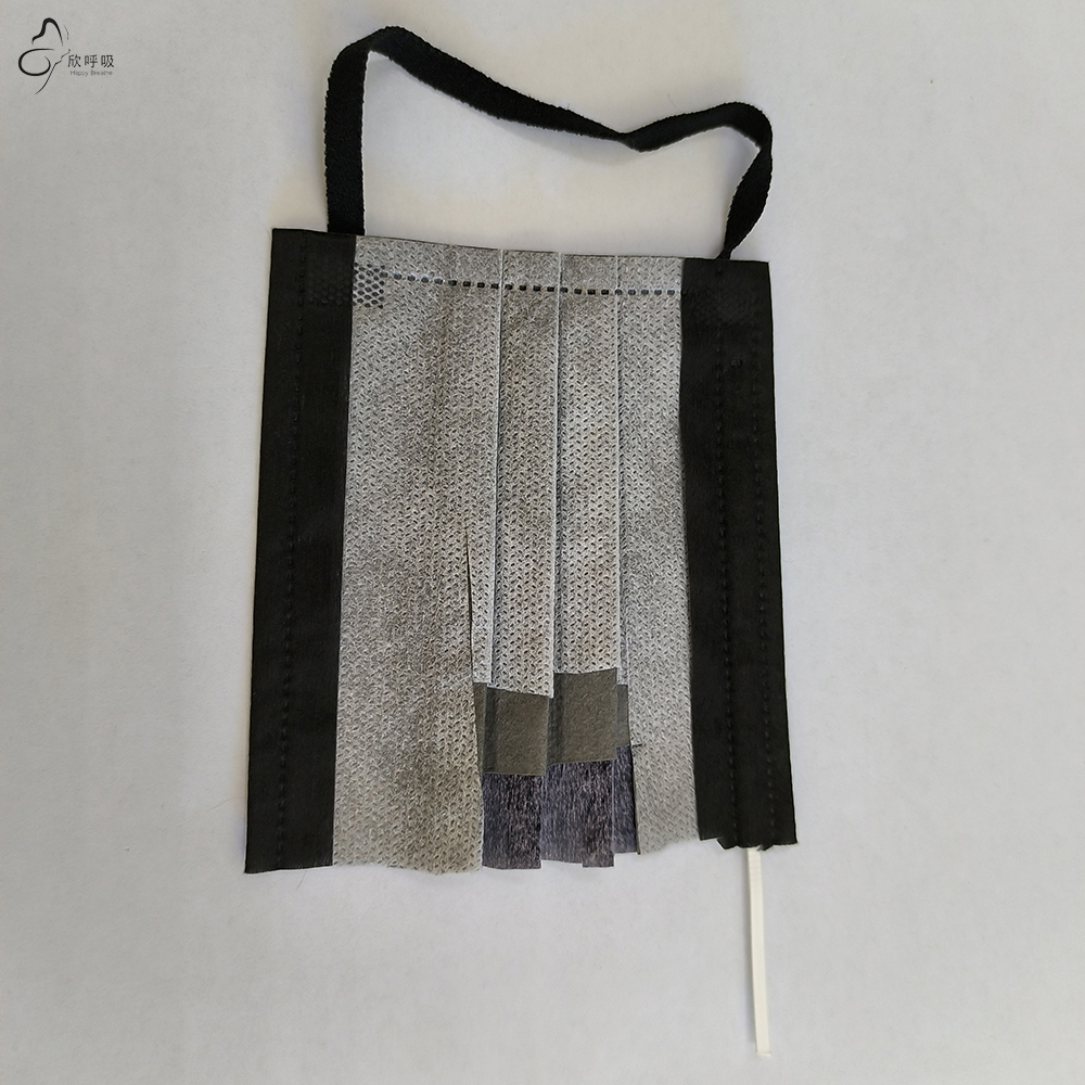 Happy Breathe 3-Layer Disposab - Black Face Mask Pack review and price