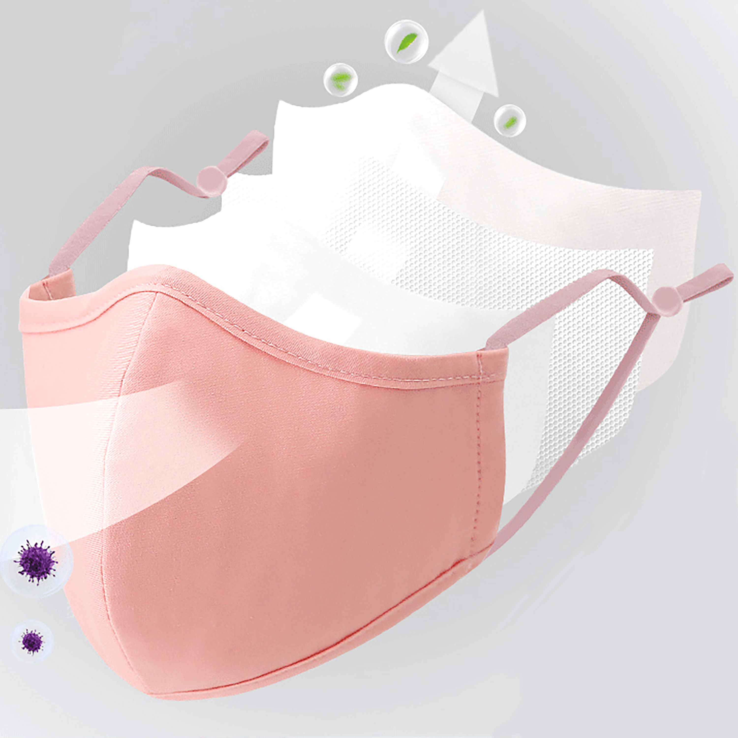4 Styles New Upgrade Cotton Fa - Cloth Face Mask Washable review and price