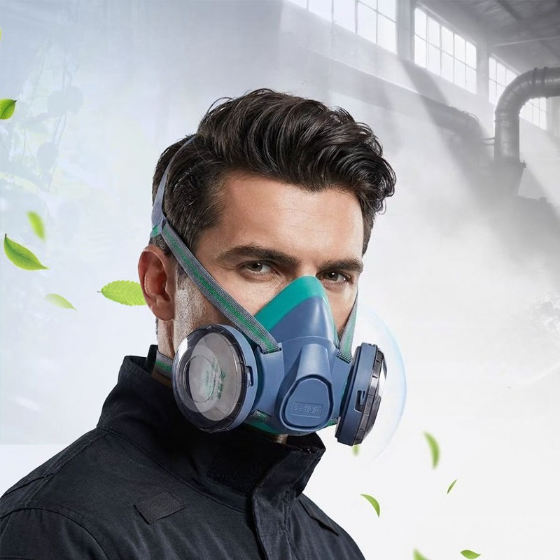 Dual Filter Silicone Half Face - Kn95 Respirator Mask review and price