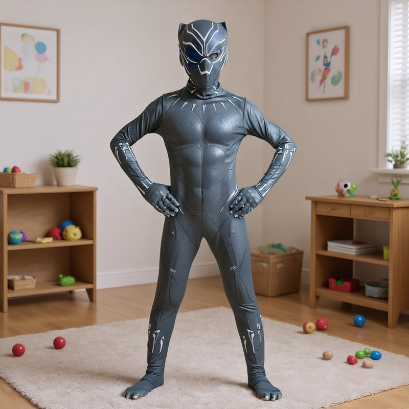 3-12Y Boy's Black Panther Cost - Black Face Mask Pack review and price
