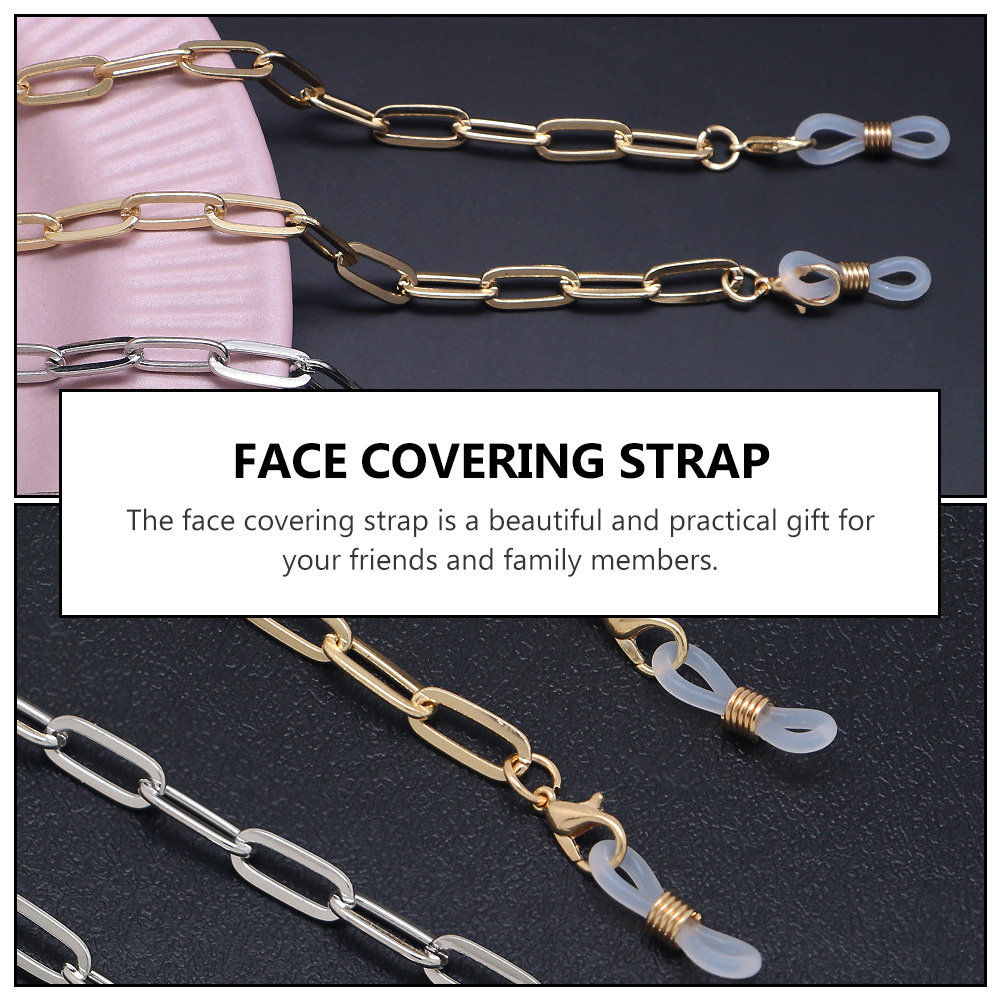 Golden Safety Mask Holder Lany - Mask Chain Holder review and price