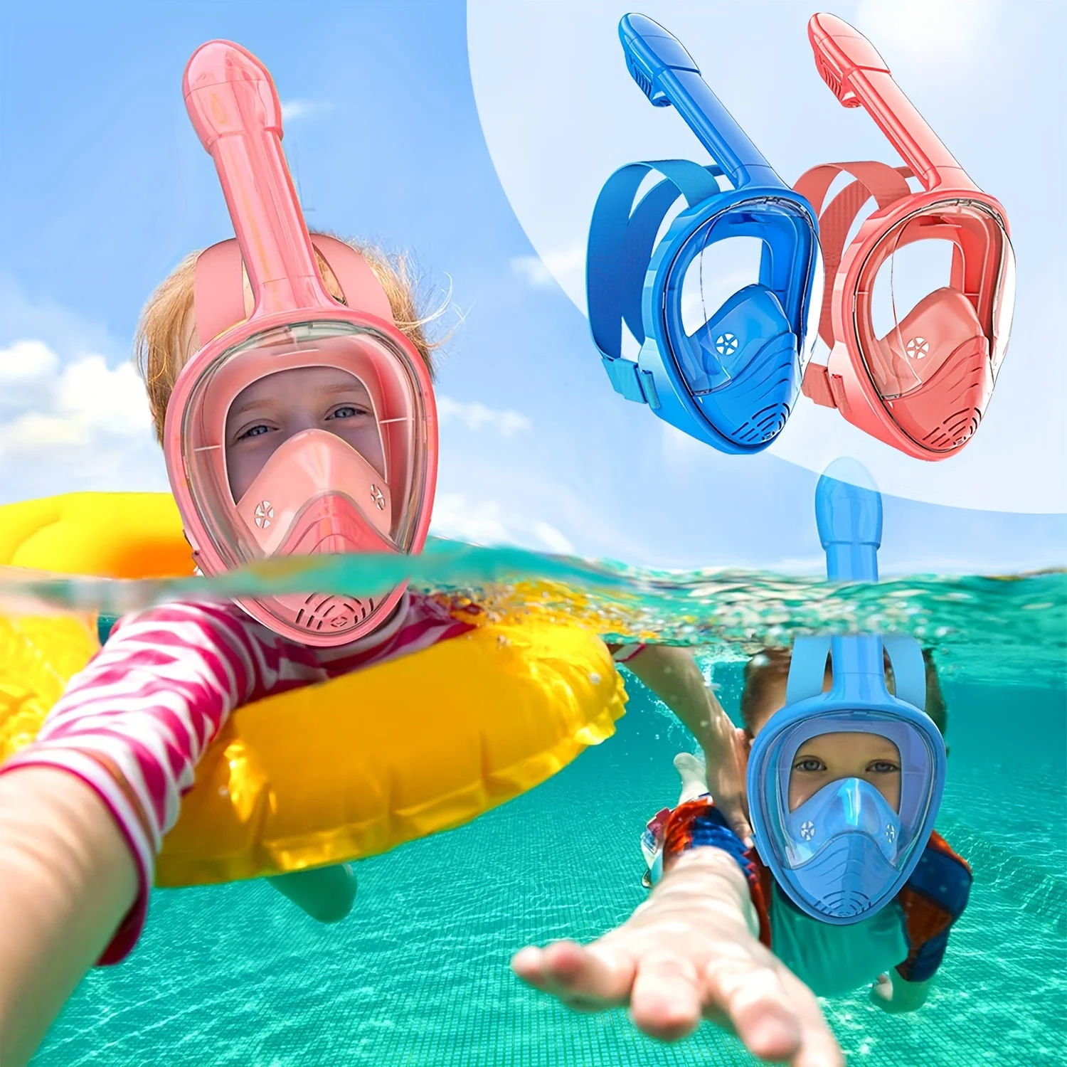 Kids Full Face Snorkel Mask fo - Anti Pollution Mask review and price